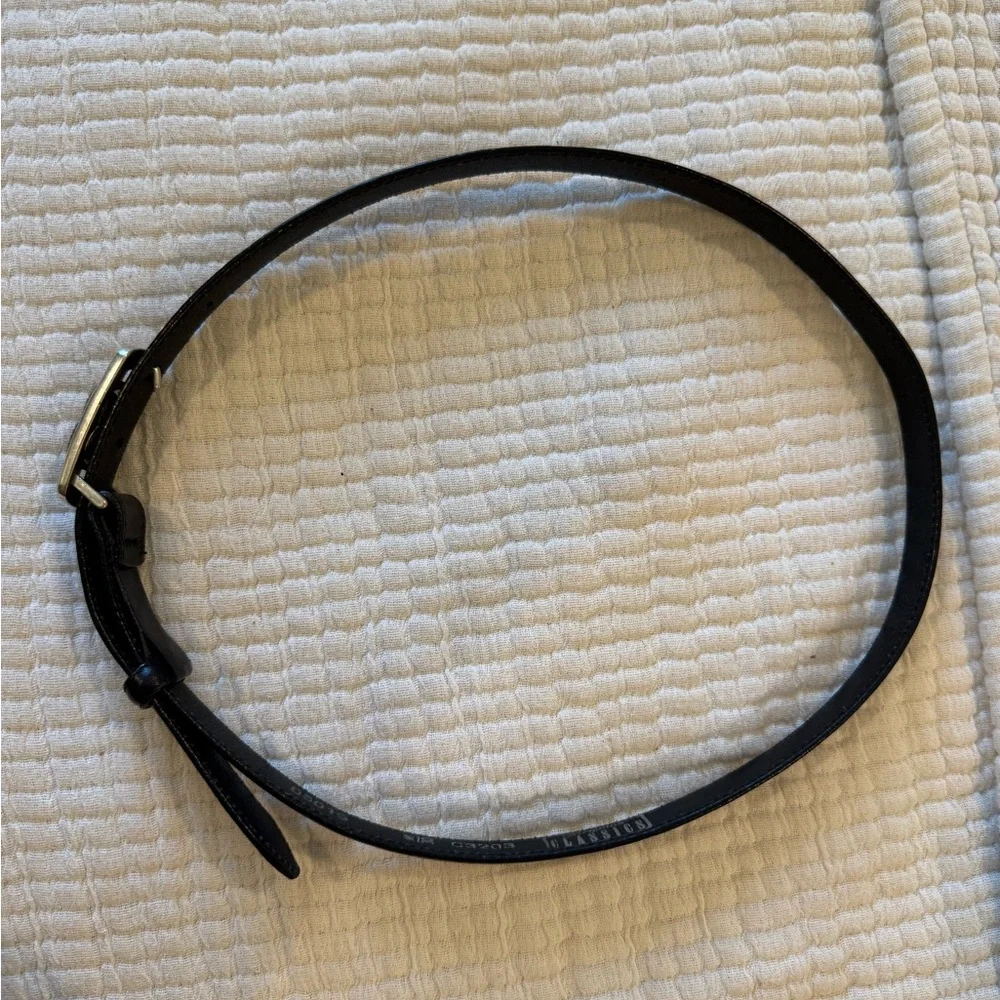 1990s Brighton black leather belt - Picture 5 of 12